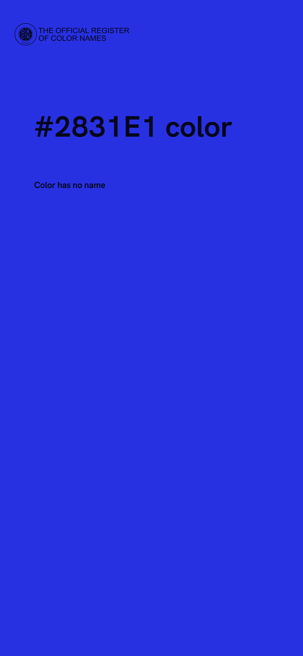 #2831E1 color image