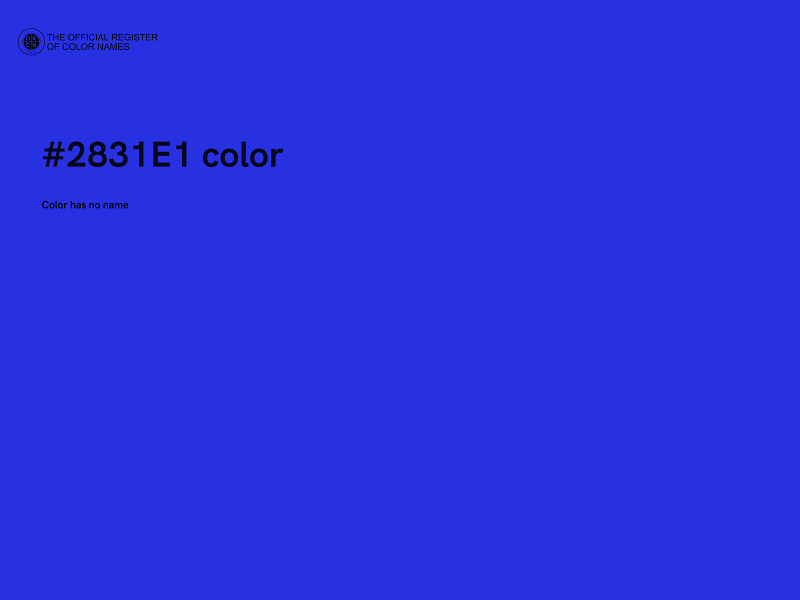 #2831E1 color image