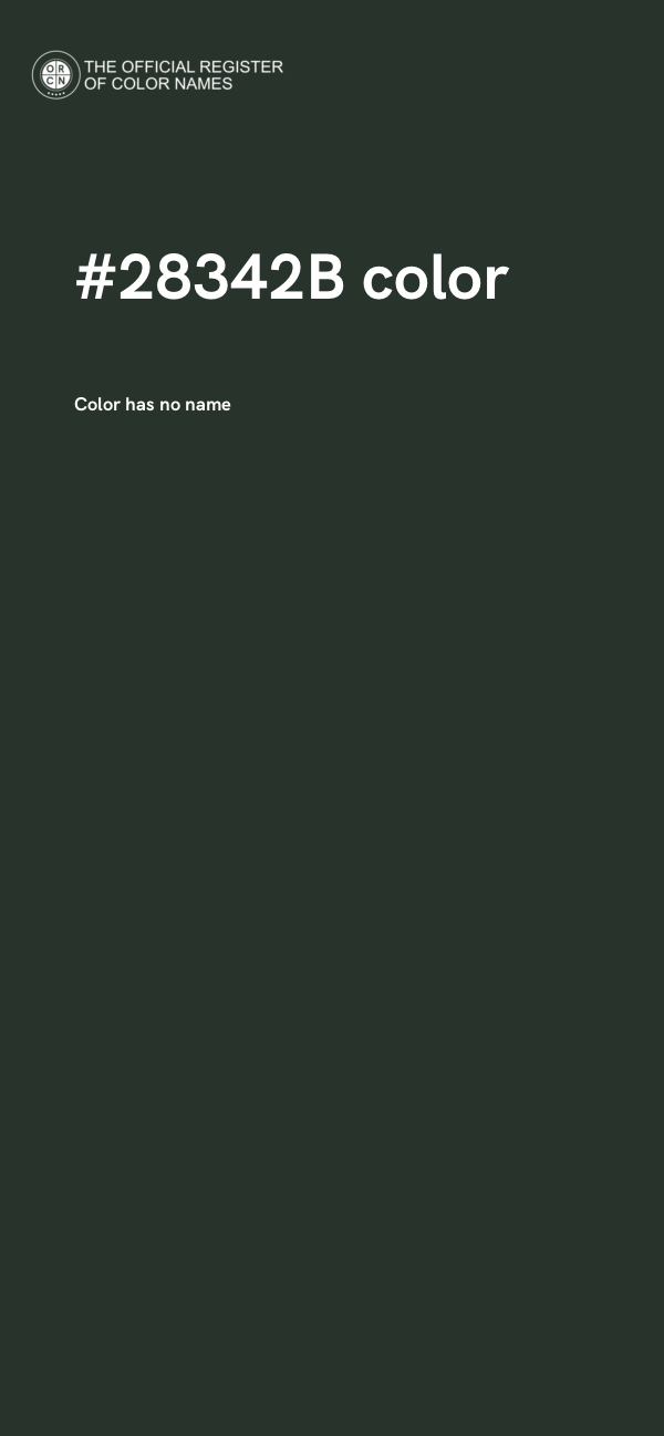 #28342B color image