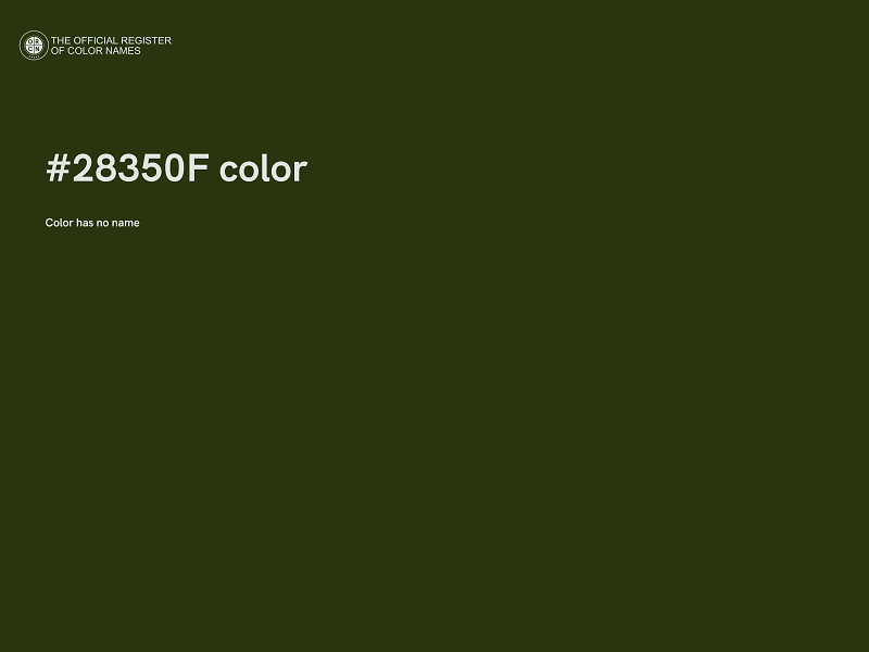 #28350F color image