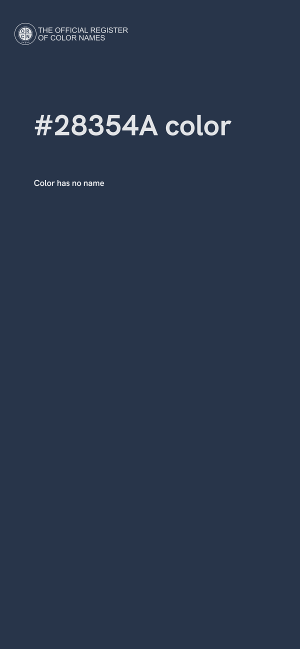 #28354A color image