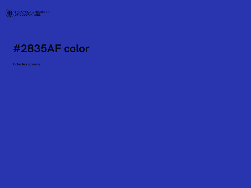 #2835AF color image