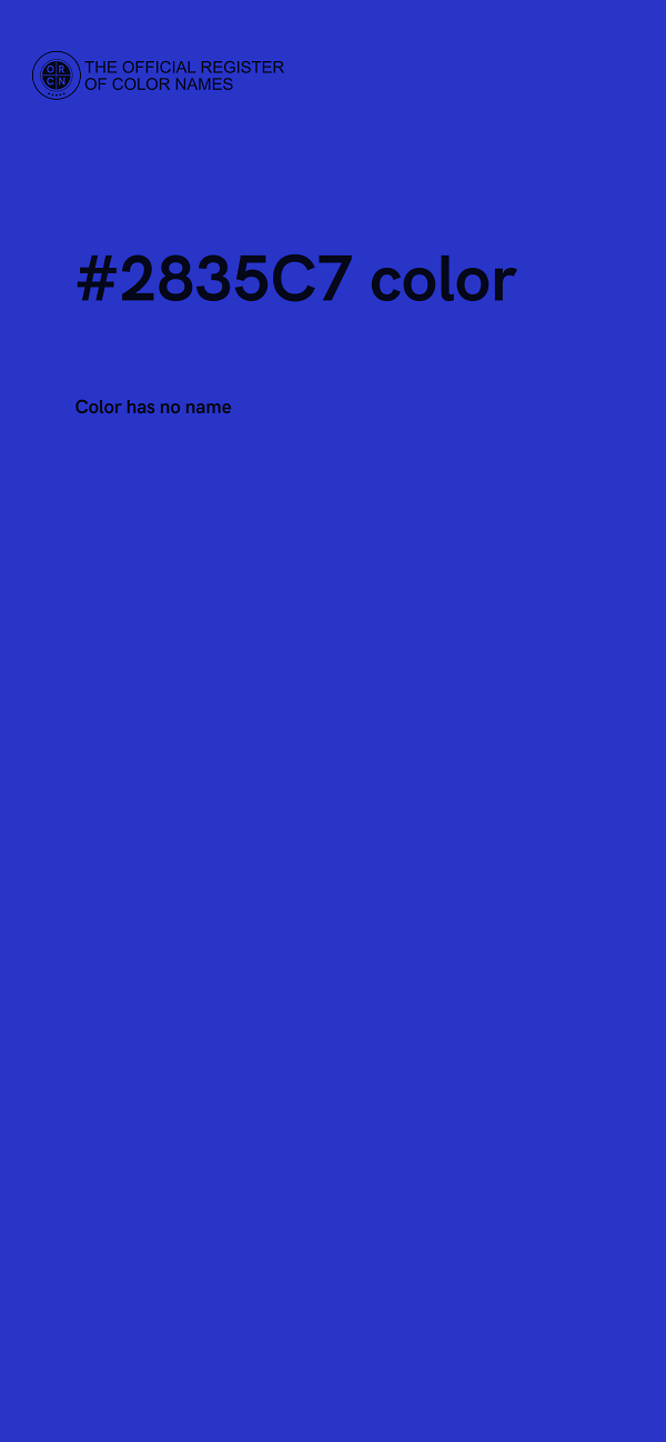 #2835C7 color image