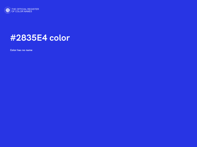#2835E4 color image