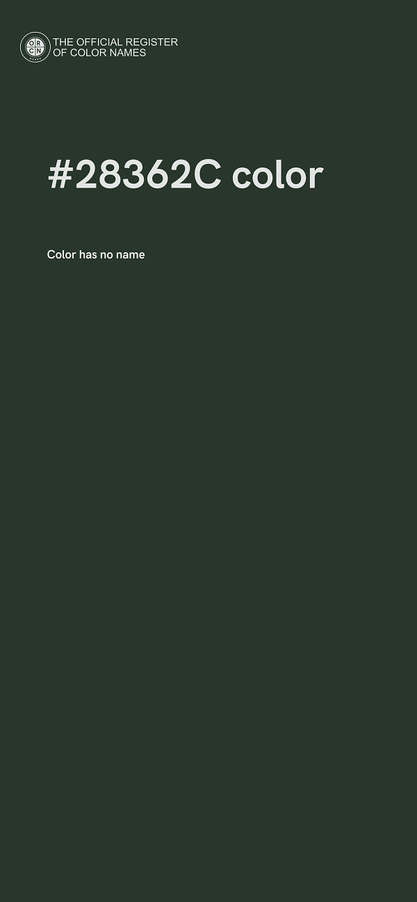 #28362C color image