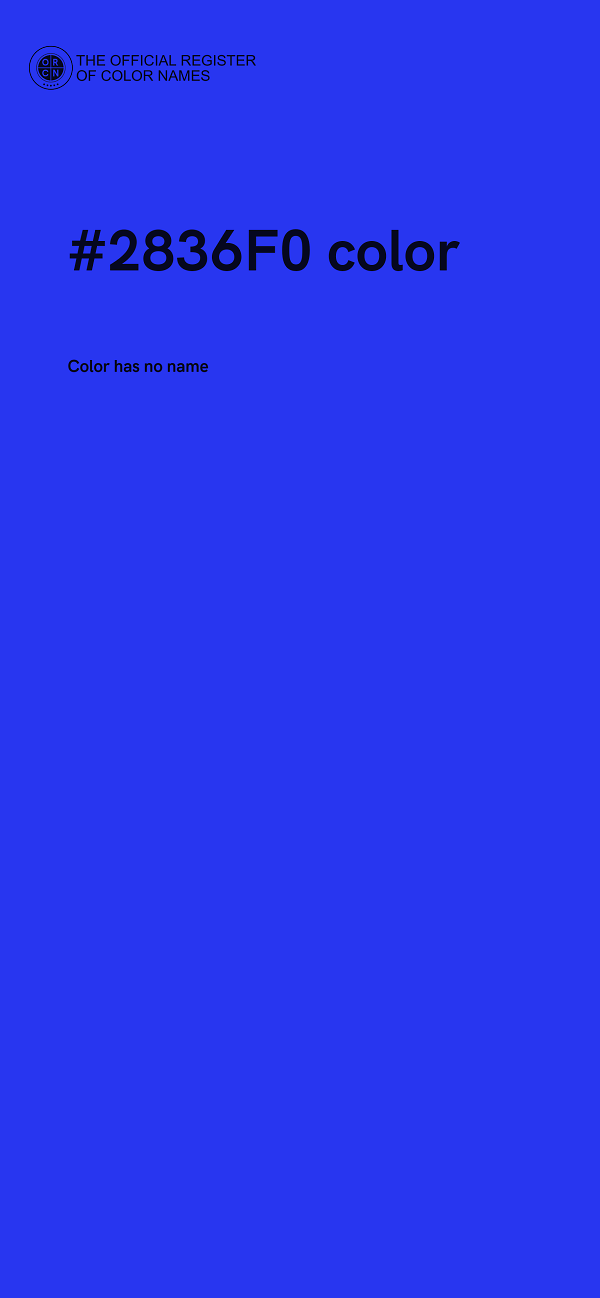 #2836F0 color image