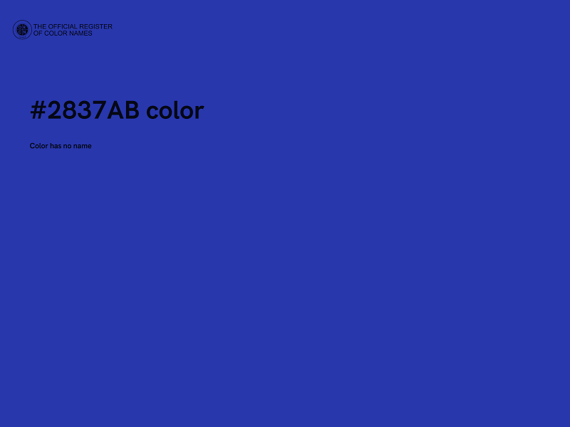 #2837AB color image
