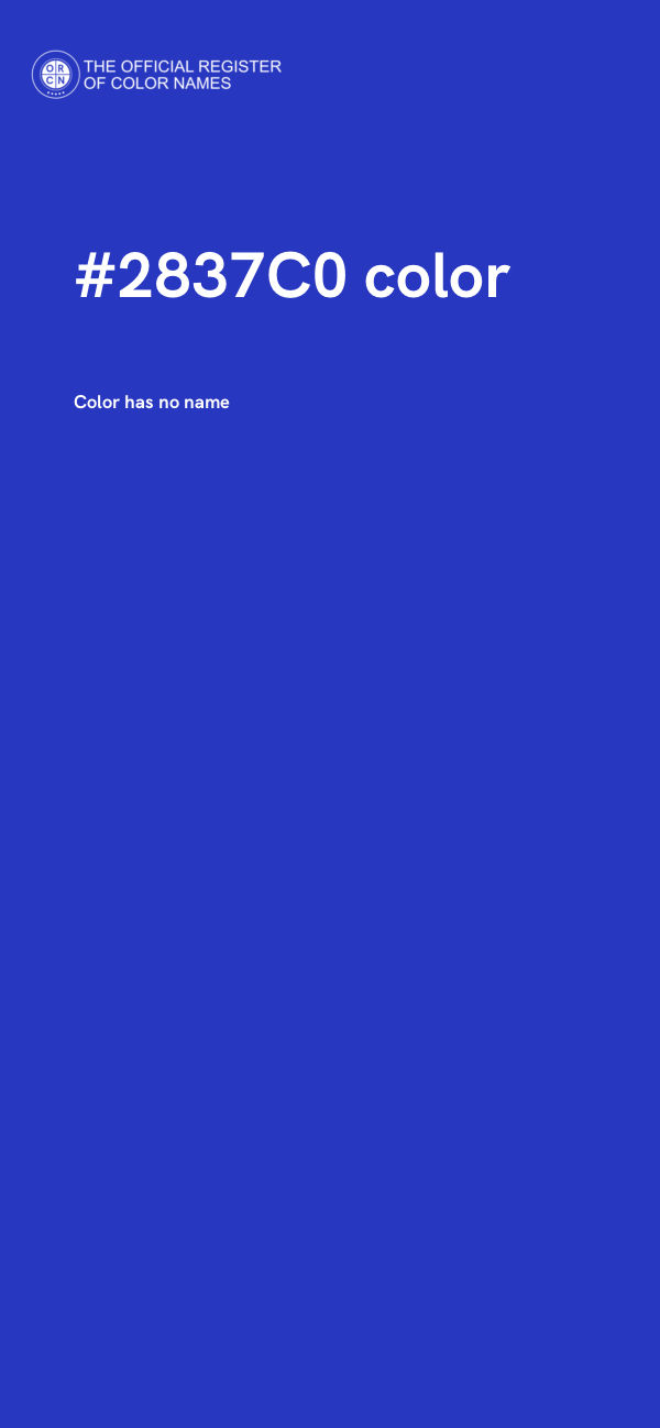 #2837C0 color image