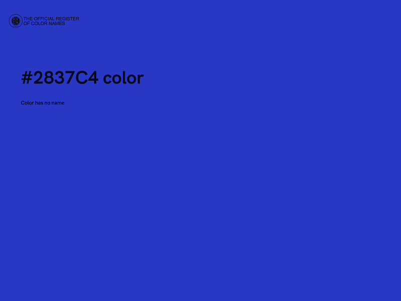 #2837C4 color image