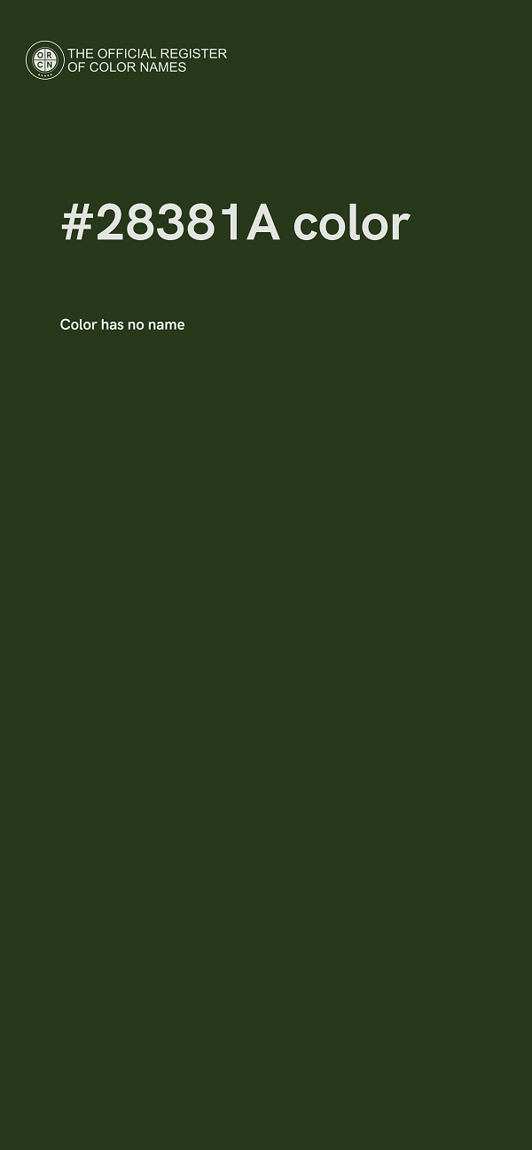 #28381A color image