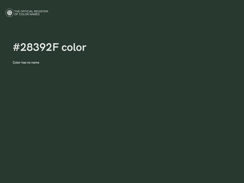 #28392F color image