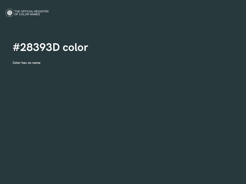 #28393D color image
