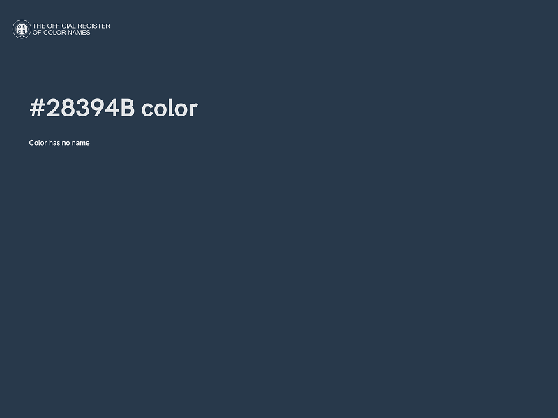 #28394B color image