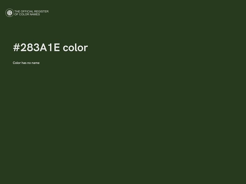 #283A1E color image