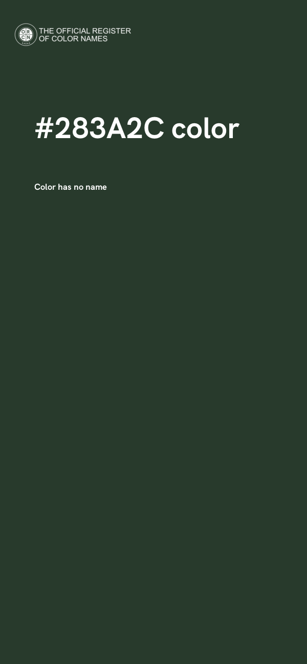 #283A2C color image
