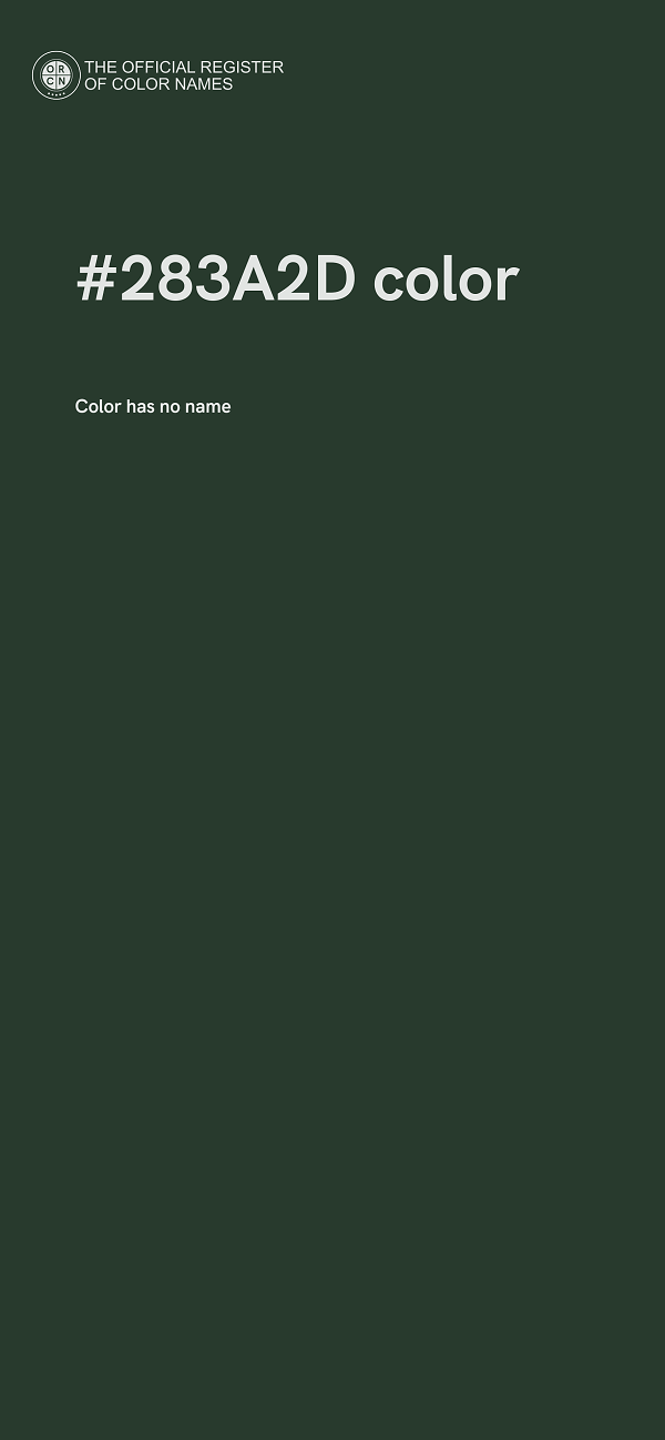 #283A2D color image