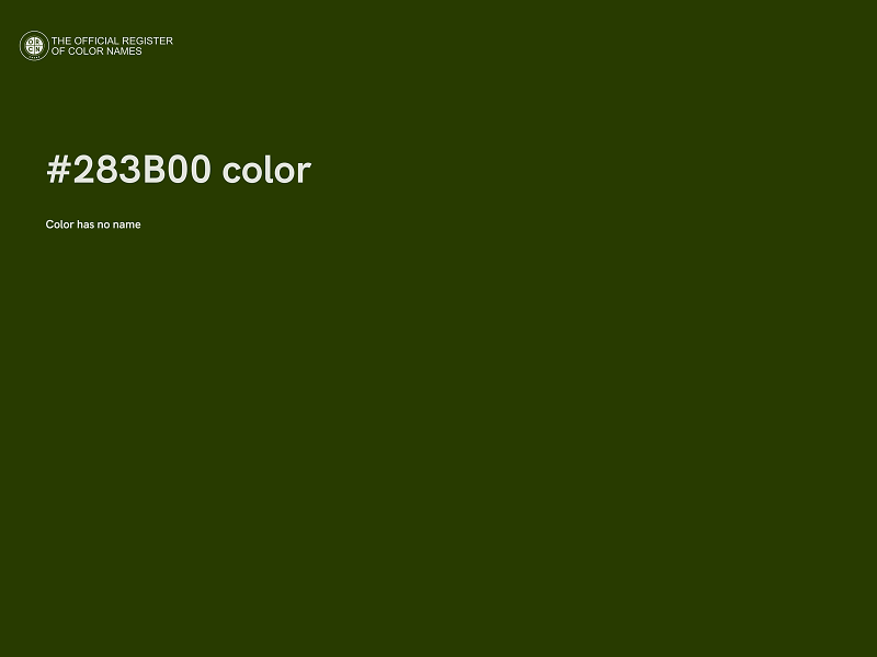 #283B00 color image