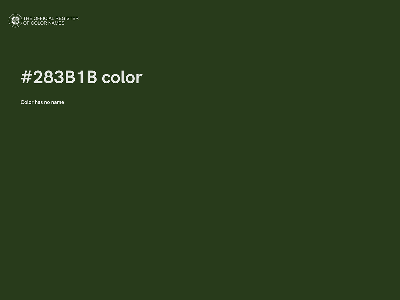 #283B1B color image