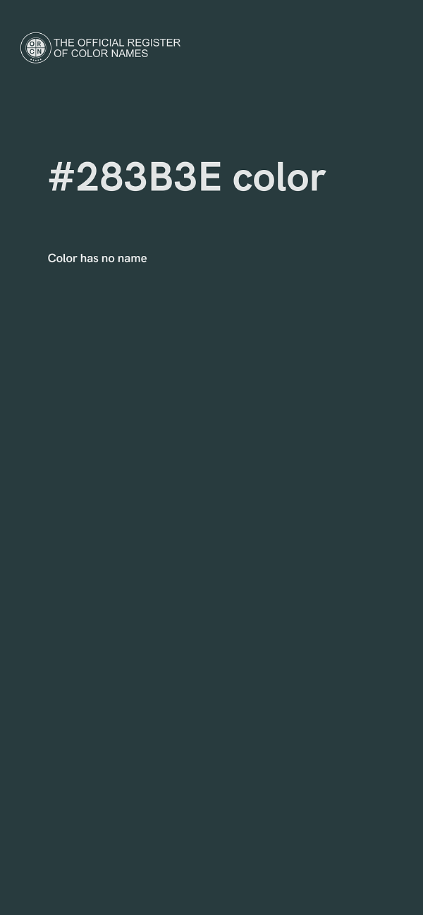 #283B3E color image