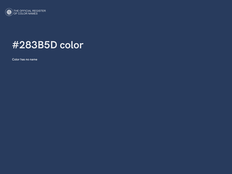 #283B5D color image