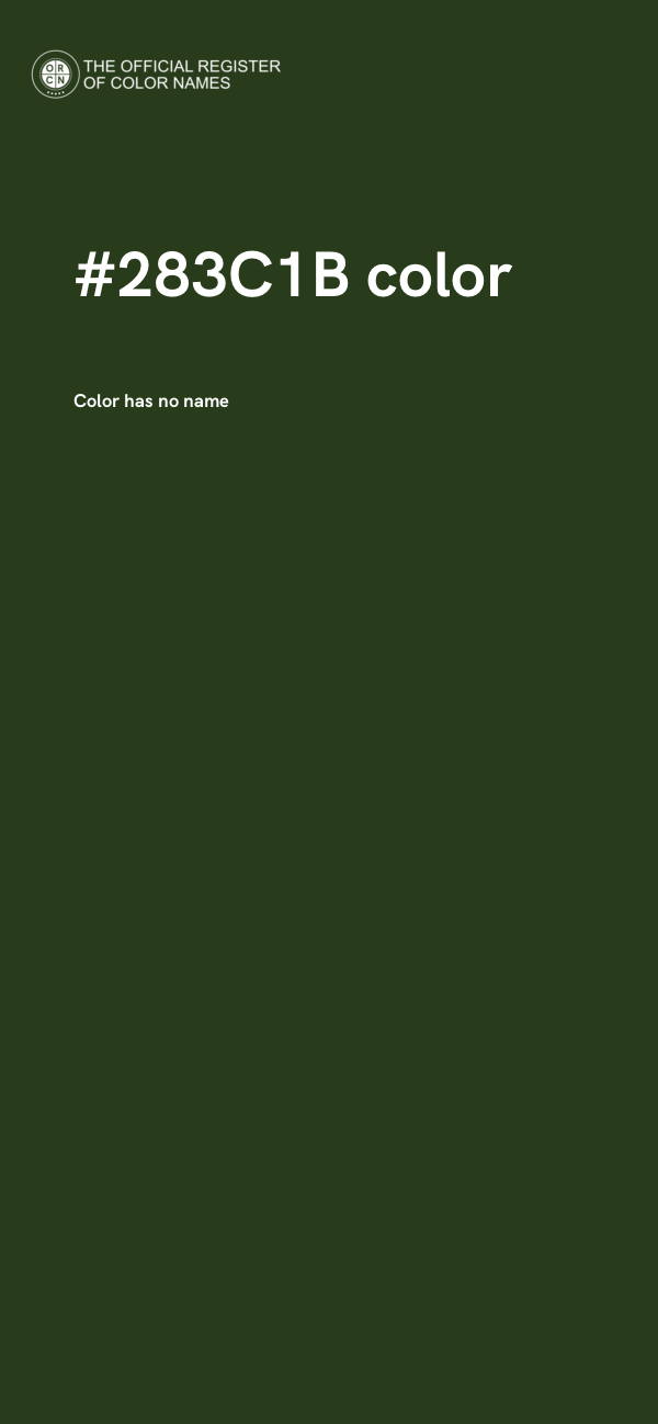 #283C1B color image