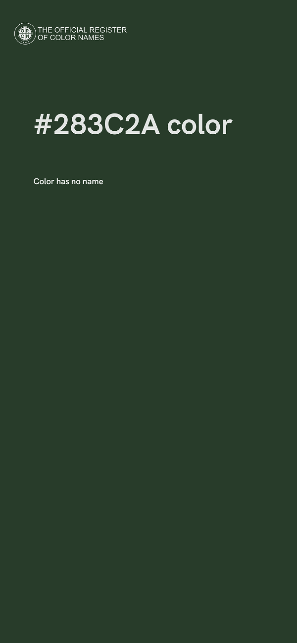 #283C2A color image