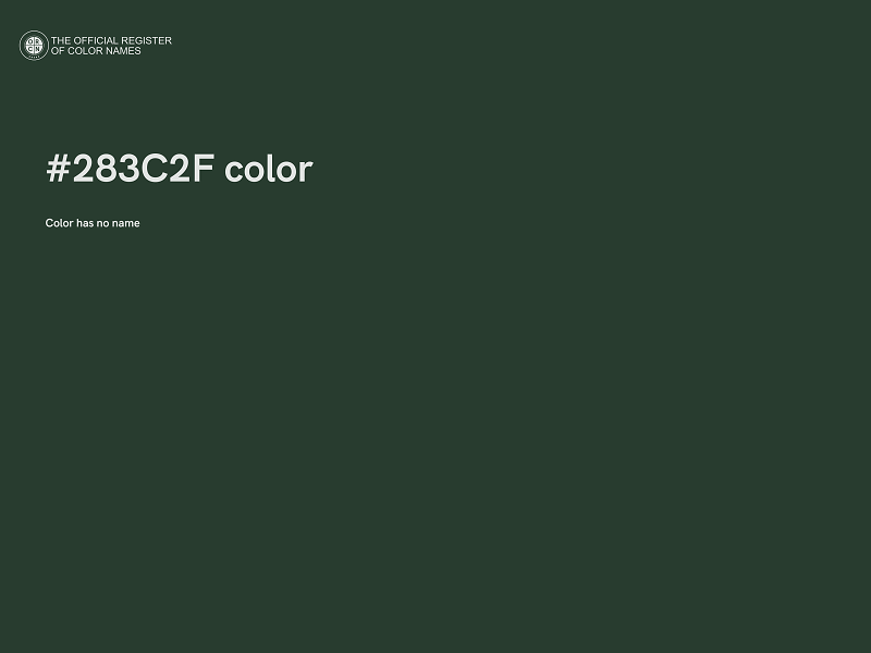 #283C2F color image