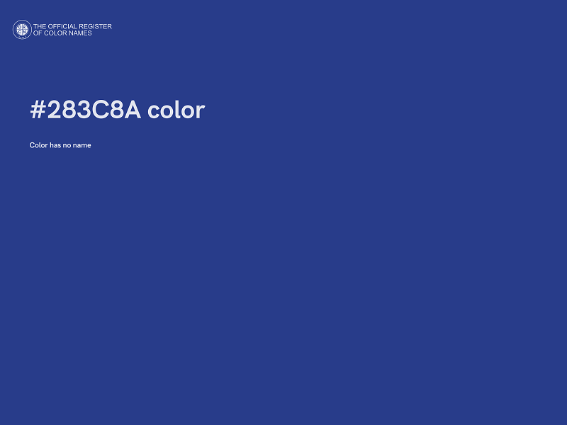 #283C8A color image