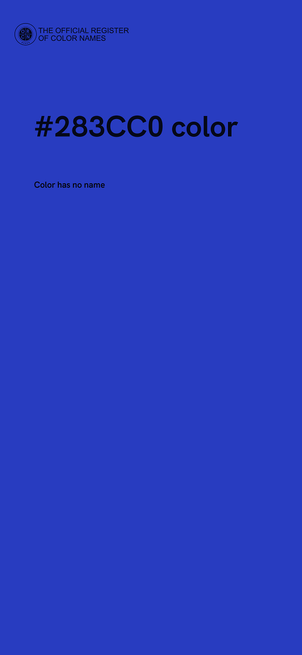 #283CC0 color image