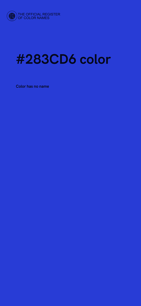 #283CD6 color image