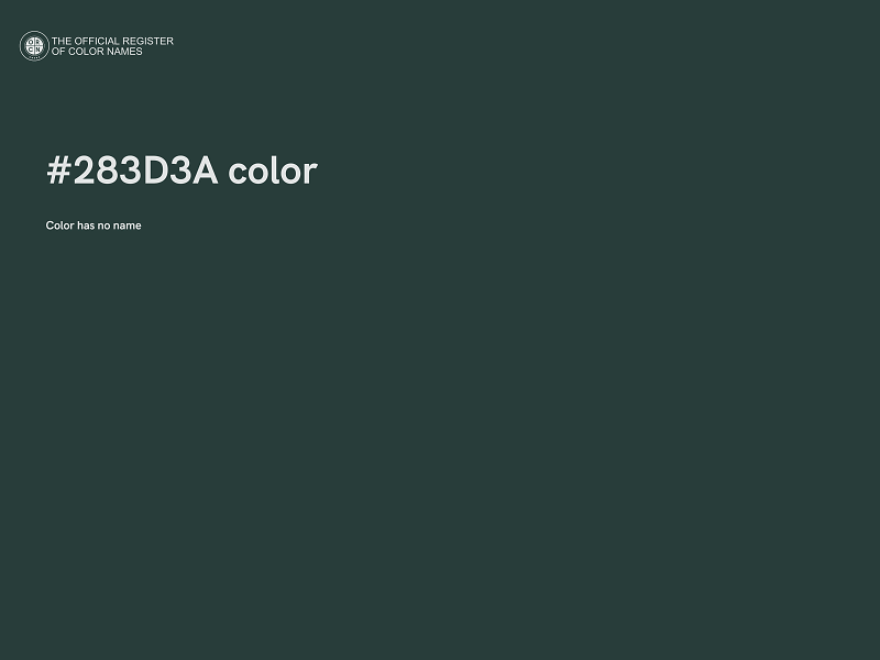 #283D3A color image