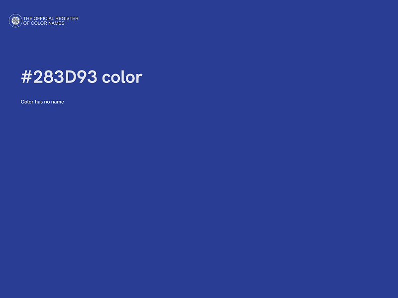 #283D93 color image