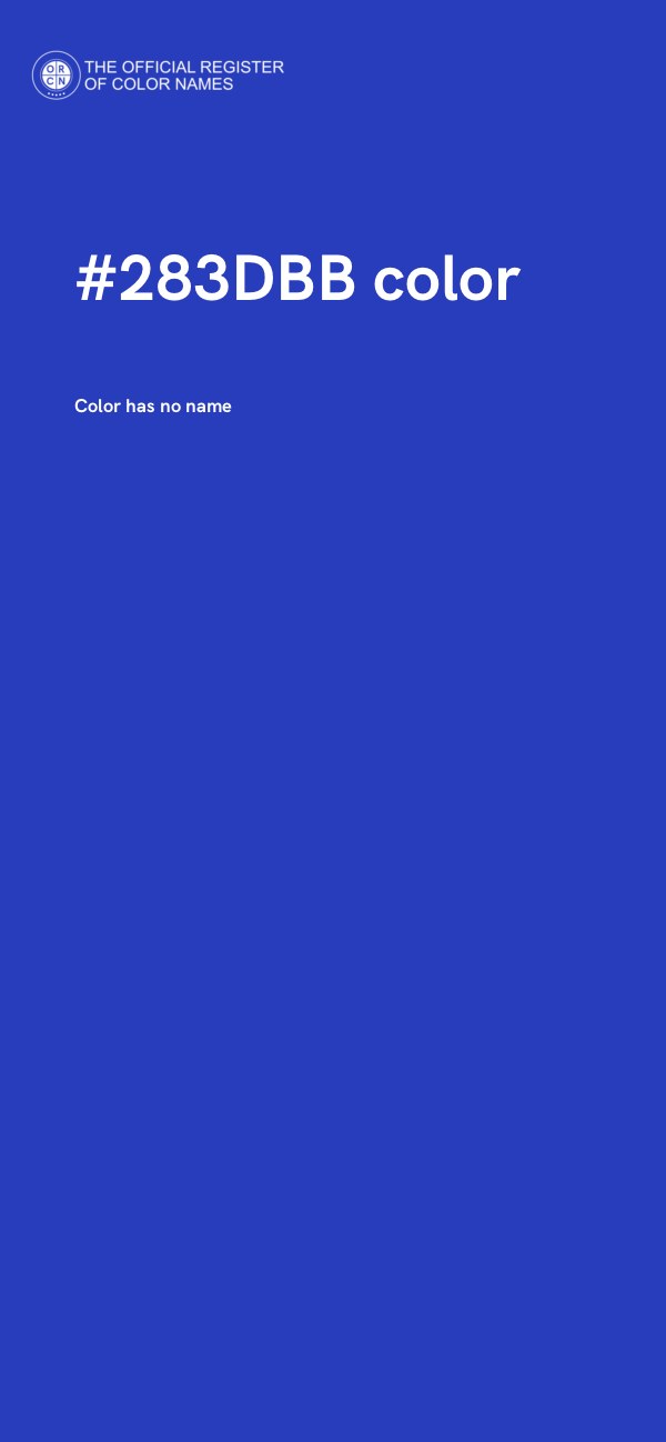 #283DBB color image