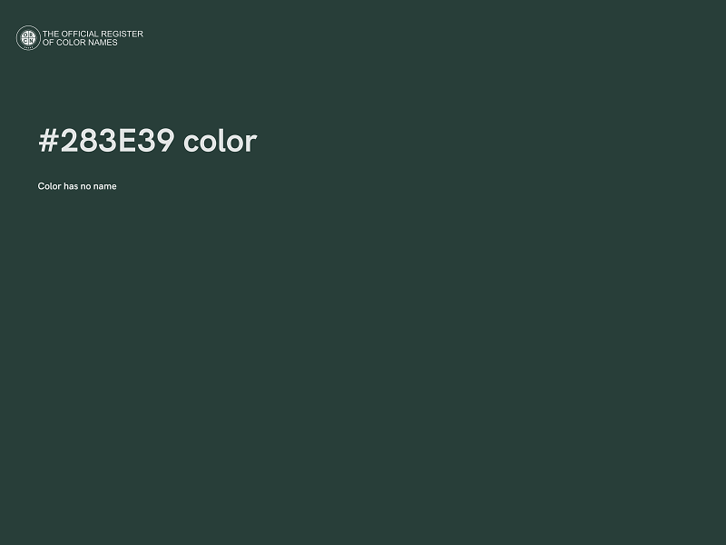 #283E39 color image