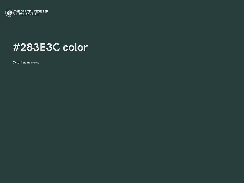 #283E3C color image