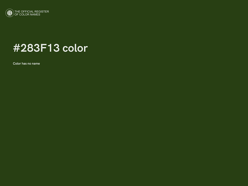 #283F13 color image