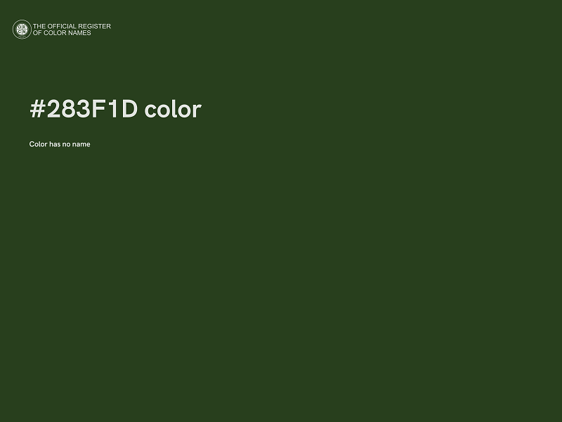 #283F1D color image