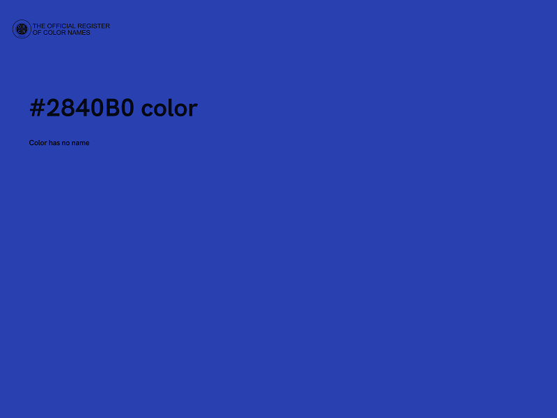 #2840B0 color image