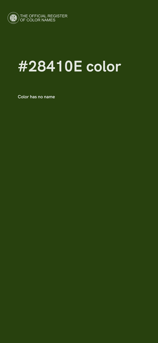 #28410E color image