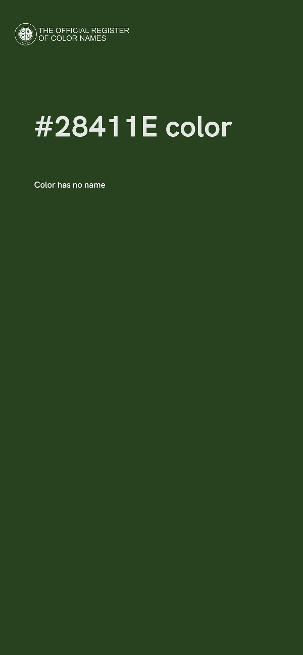 #28411E color image