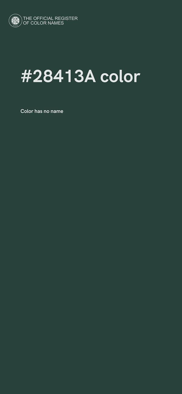 #28413A color image