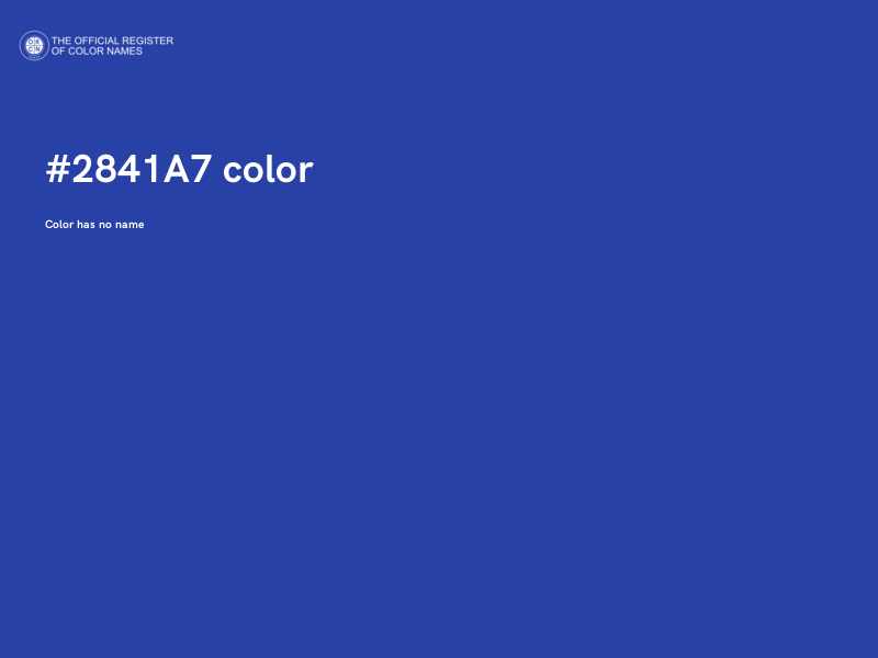 #2841A7 color image