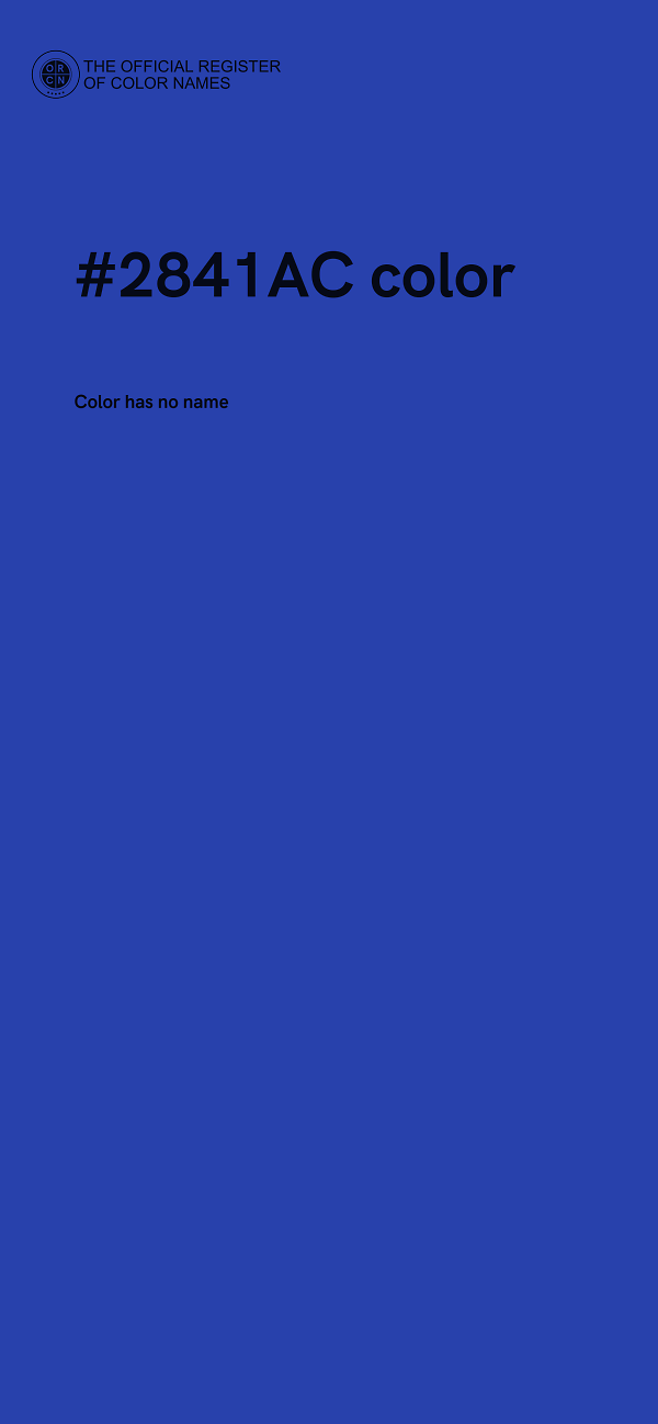 #2841AC color image