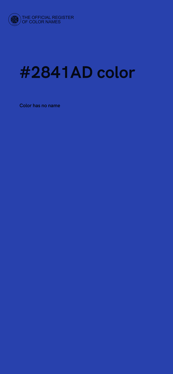 #2841AD color image