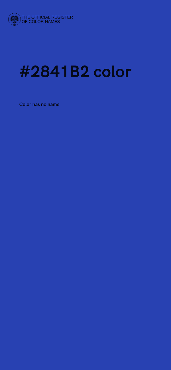 #2841B2 color image
