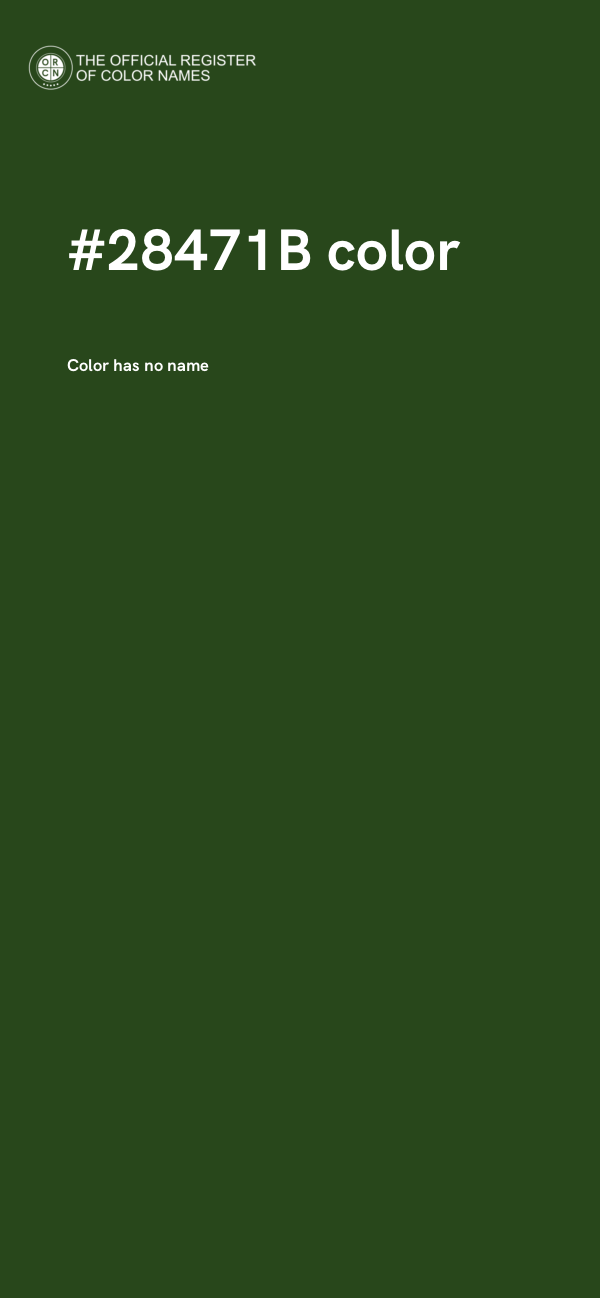 #28471B color image