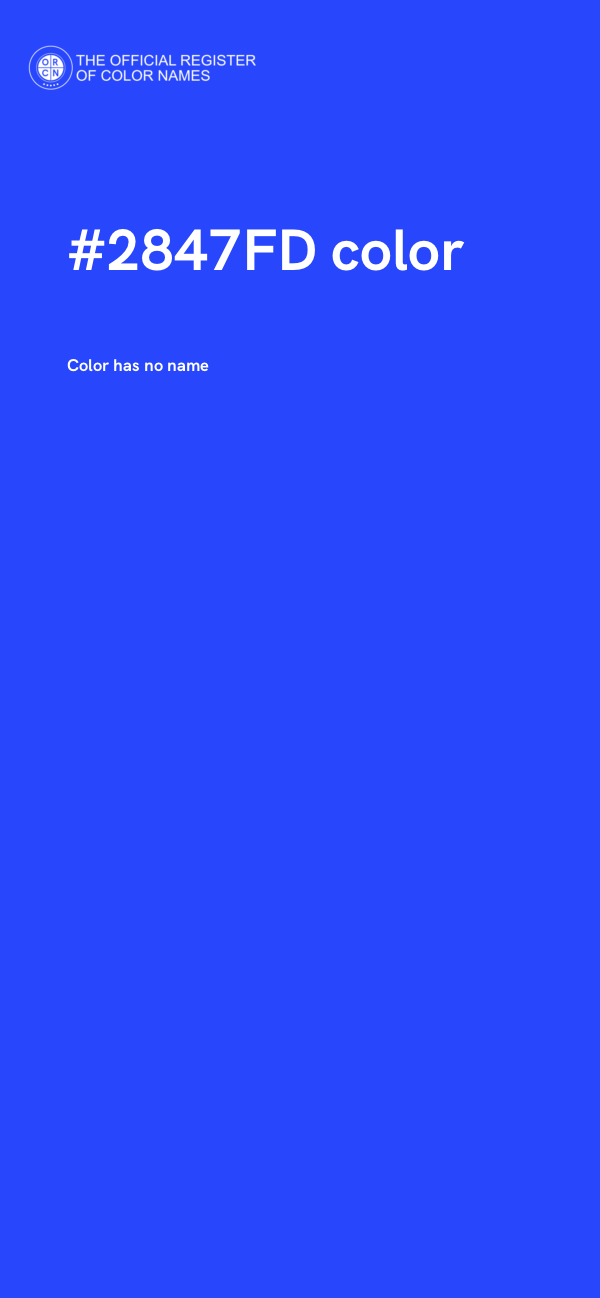#2847FD color image