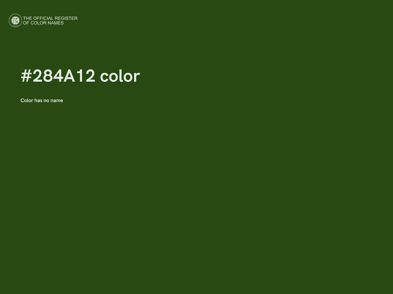 #284A12 color image