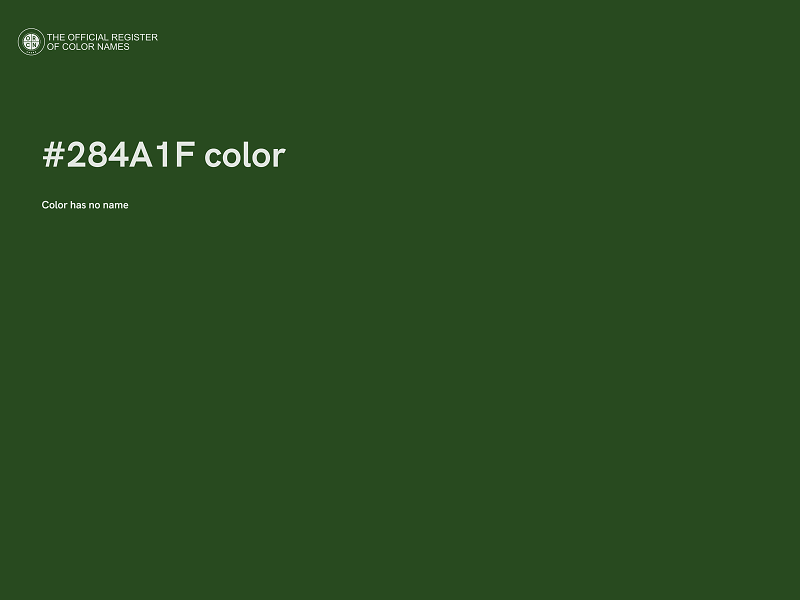 #284A1F color image