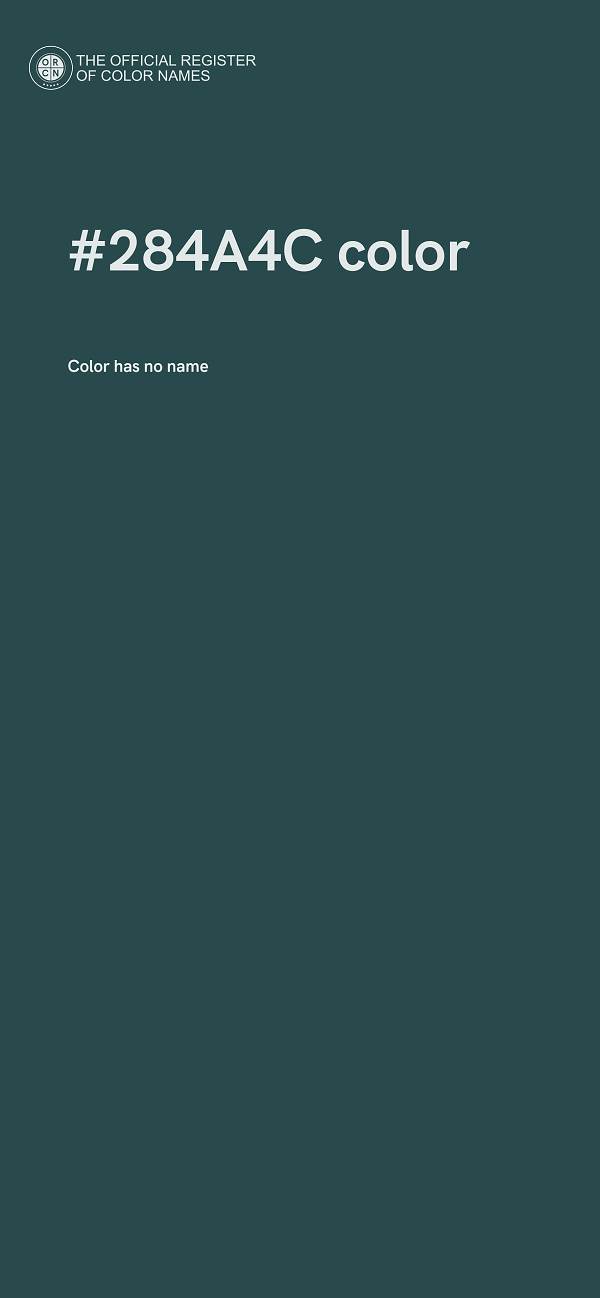 #284A4C color image